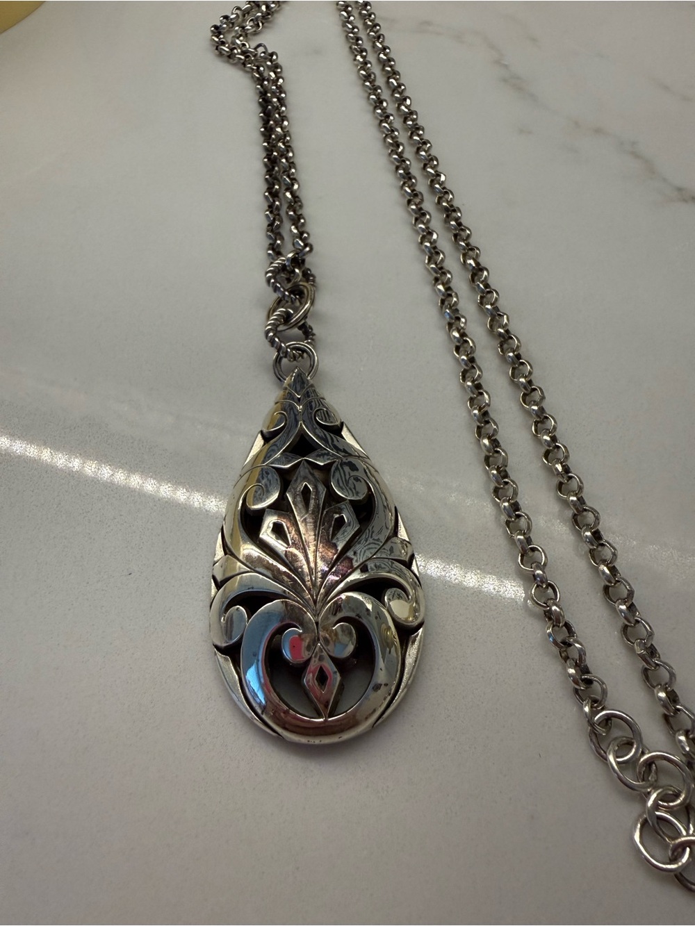 Poor Condition Long Contempo Statement Necklace - Picture 2 of 6